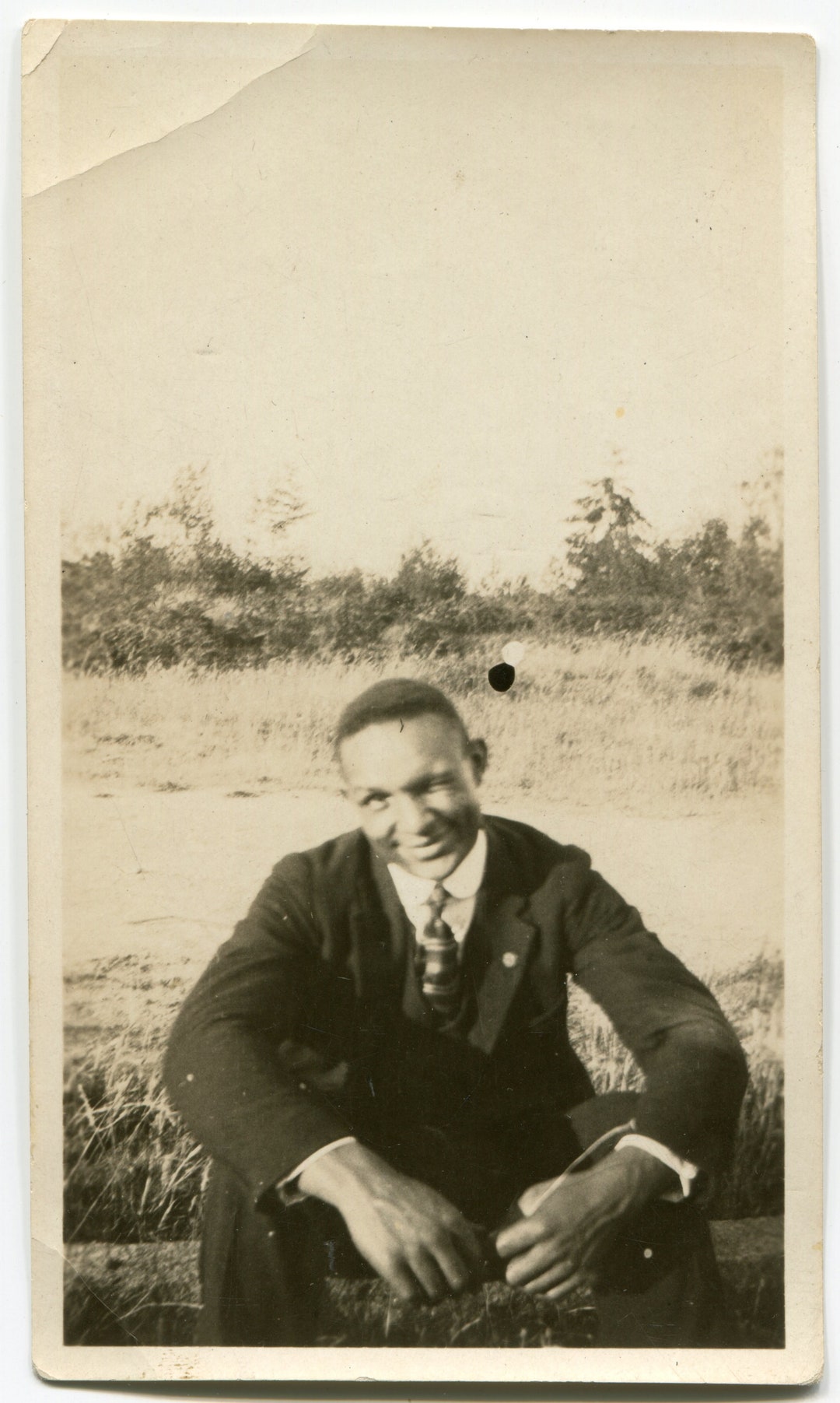 Winking, Vintage African American Snapshot Photo - Etsy