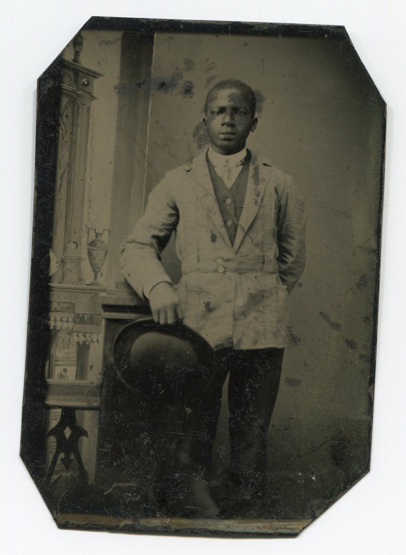 Bowler Hat Antique African American Snapshot Photo - Etsy