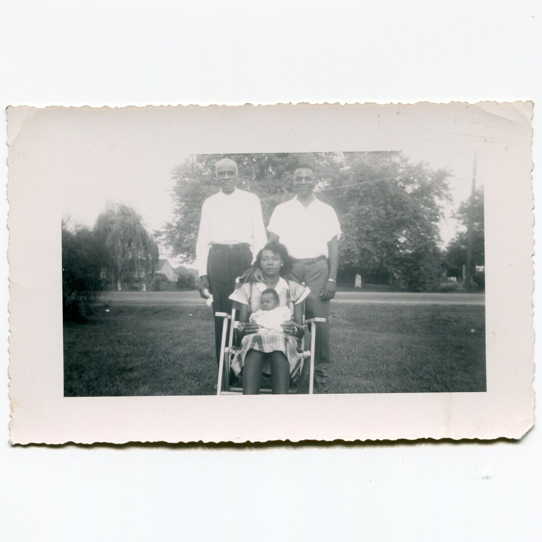 Identified, Vintage Snapshot Photo, African American Family - Etsy