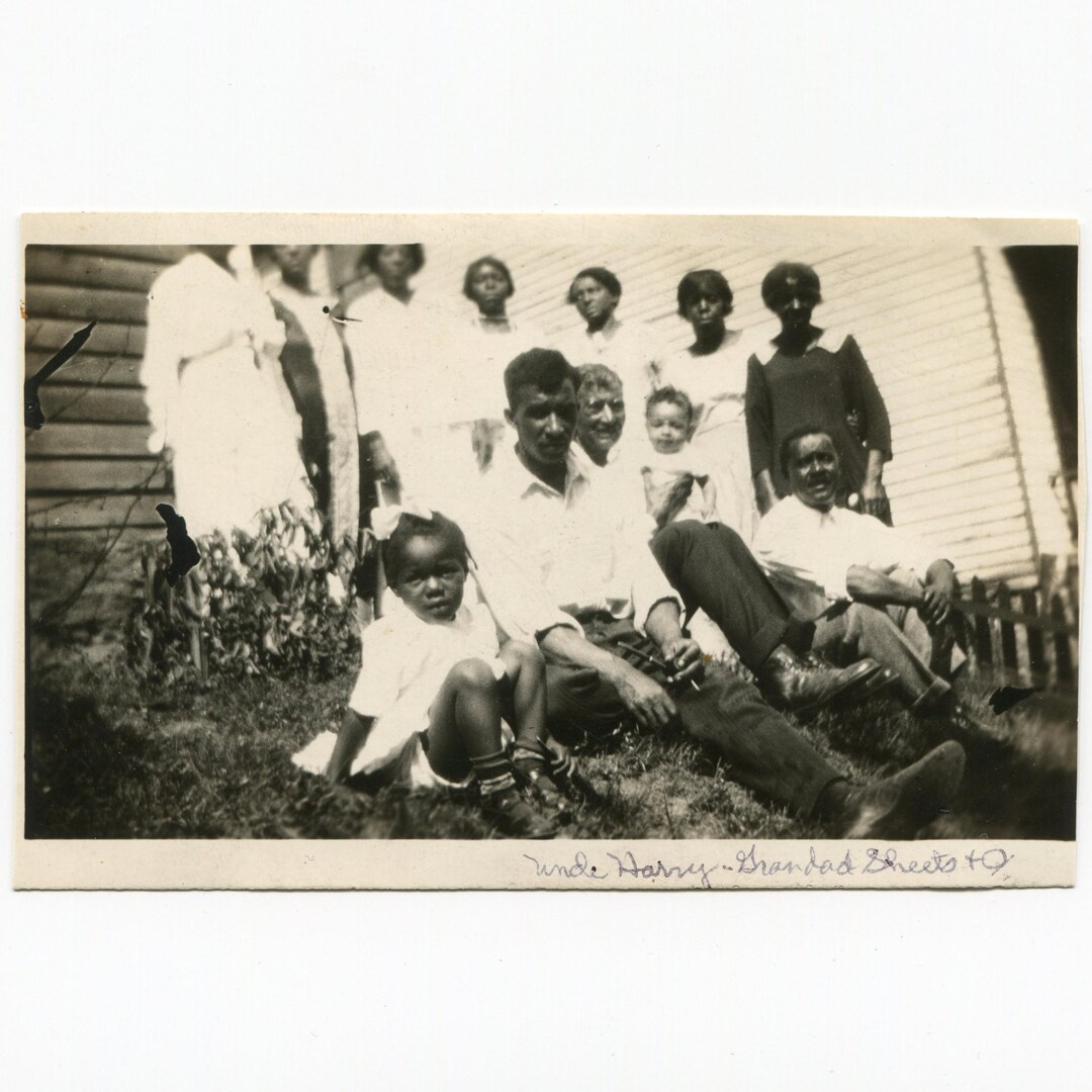 Family Gathering, Vintage Snapshot Photo, African American Group - Etsy