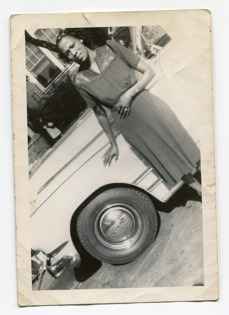 At an Angle, Vintage African American Snapshot Photo - Etsy
