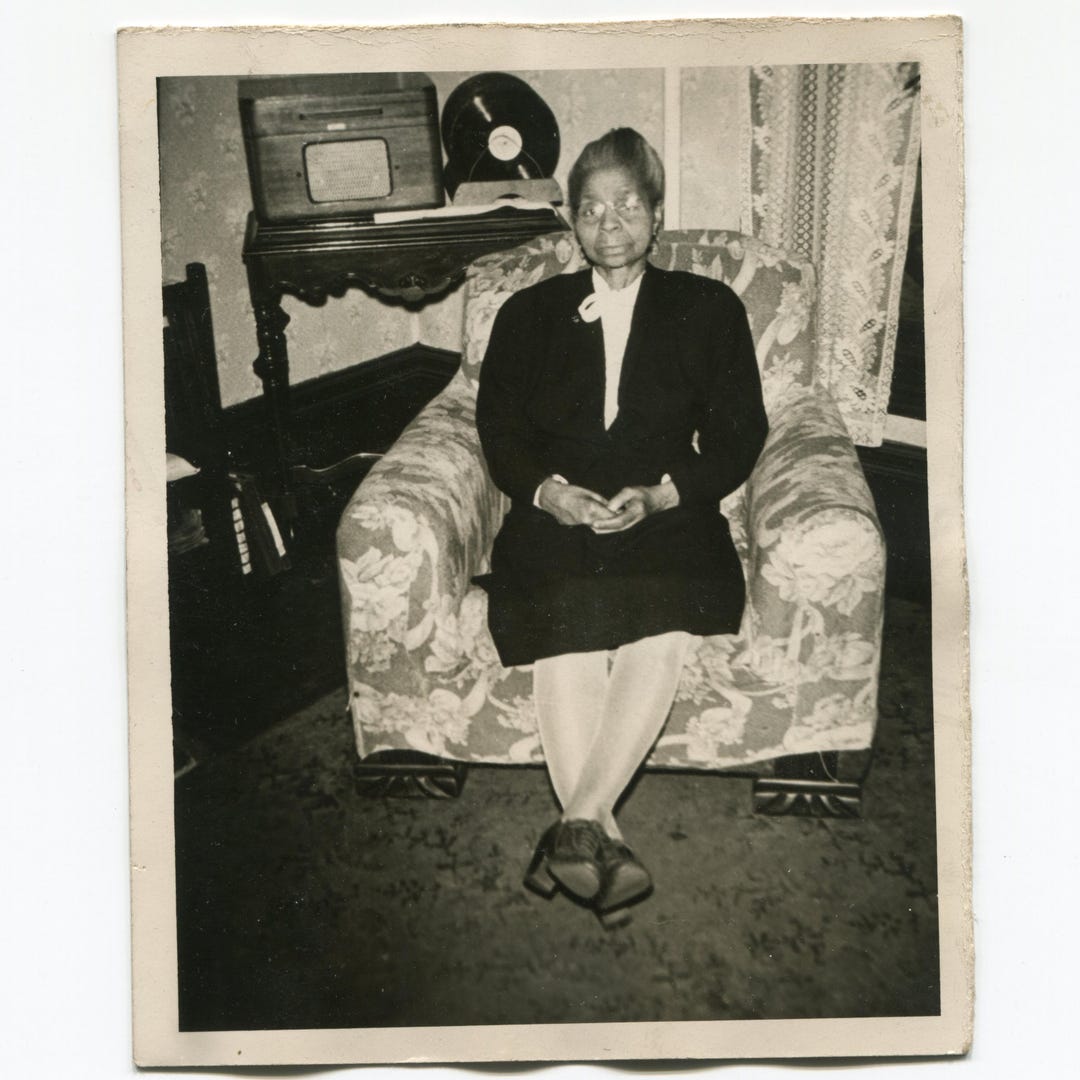 Records in the Back, Vintage Snapshot Photo, African American Woman - Etsy