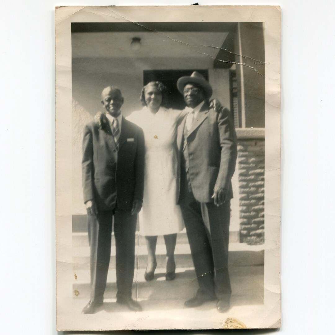 Height Boost, Vintage Snapshot Photo, African American Trio - Etsy