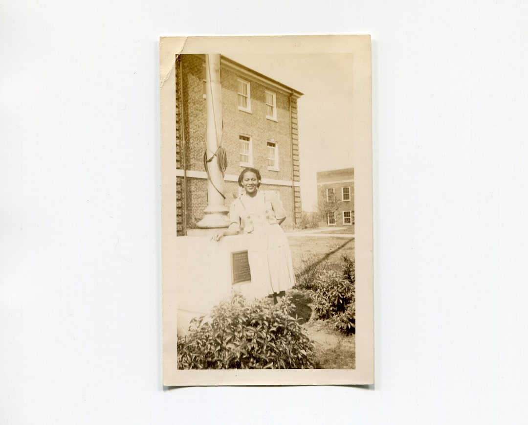 Flag Pole Vintage African American Snapshot Photo Etsy