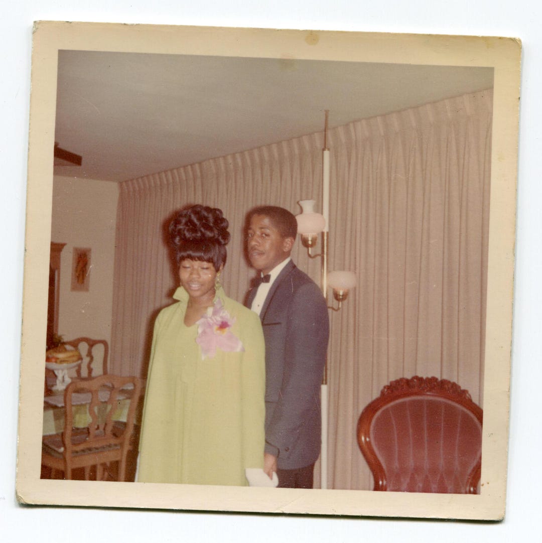 So 60s, Vintage Snapshot Photo, African American Woman - Etsy