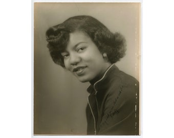 Lea, vintage African American 8x10 studio photo