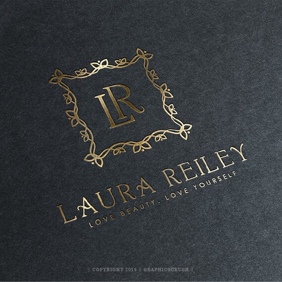 ooak gold logo design luxurious logo gold foil logo high end etsy