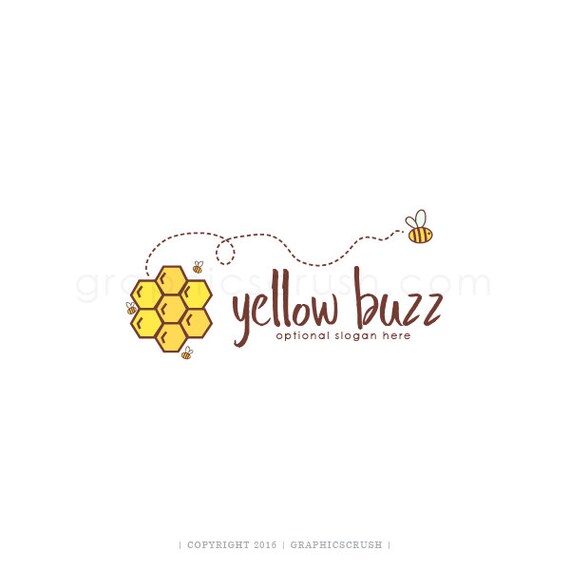 Bee Logo Design Bee Photography Logo Bee Hive Logo Cute Bee | Etsy