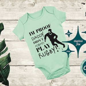 Je suis la preuve que papa n&#39;a pas toujours joué au rugby Fichier SVG