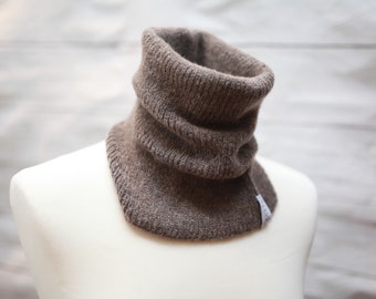 Extrafine Merino Wool Neck Warmer: Handmade Unisex Snood perfect gift