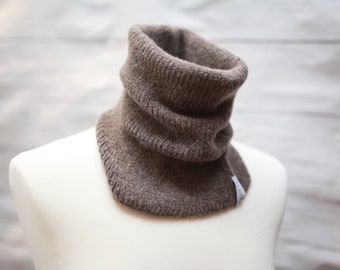 Extrafine Merino Wool Men Neck Warmer Gaiter Handmade Snood by Alevig Made in Estonia Perfect gift Unisex