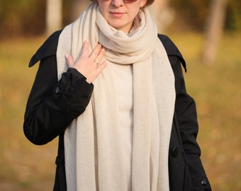 Cashmere Luxury Handmade Long Scarf Soft and Warm Perfect Mother's Day Gift Made in Estonia