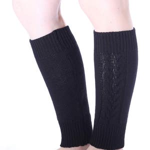 Wool Knit Cable Leg Warmers: Baby, Children, Women