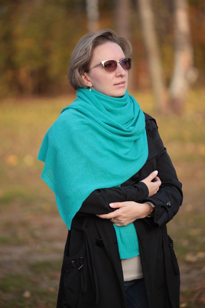 Cashmere Luxury Handmade Long Scarf Soft and Warm Perfect Mother's Day Gift Made in Estonia image 4