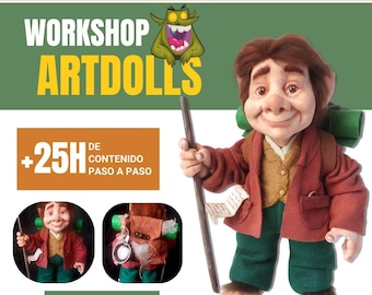 COMPLETE COURSE in Spanish – Bilbo Baggins Polymer Clay Sculpting | 25+ Hours Fantasy Figure Tutorial | Full Step-by-Step Sculpting Guide