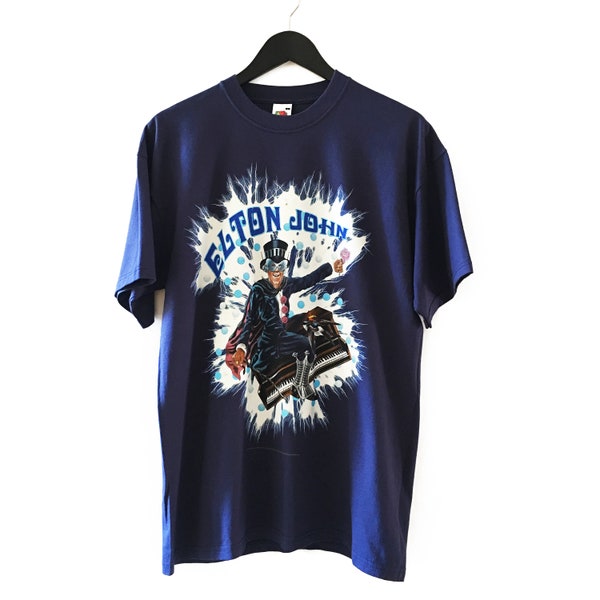 Elton John Rocketman T-Shirt – Official Men's Black Tee With Piano Logo, Size XL, 100% Cotton - View #6