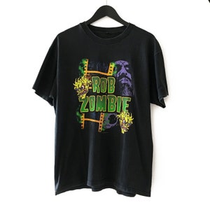 Vintage Rob Zombie Metal Band Black Large T Shirt Rob Zombie