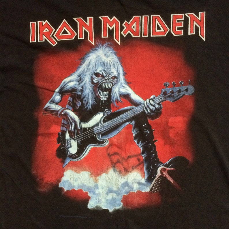 iron maiden real live tour shirt