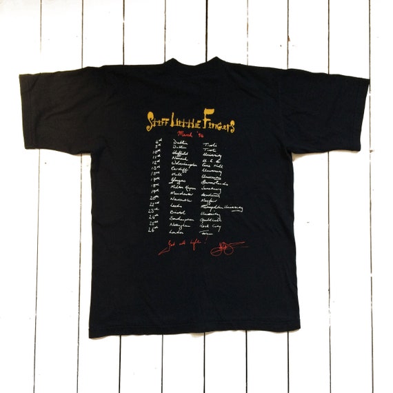 90s ヴィンテージSTIFF LITTLE FINGERS 来日記念Tシャツ