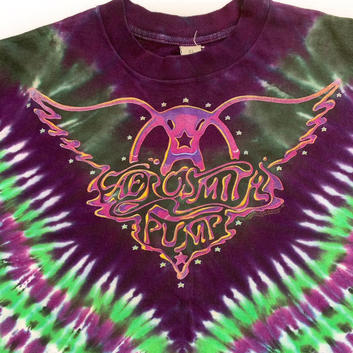 aerosmith tie dye shirt