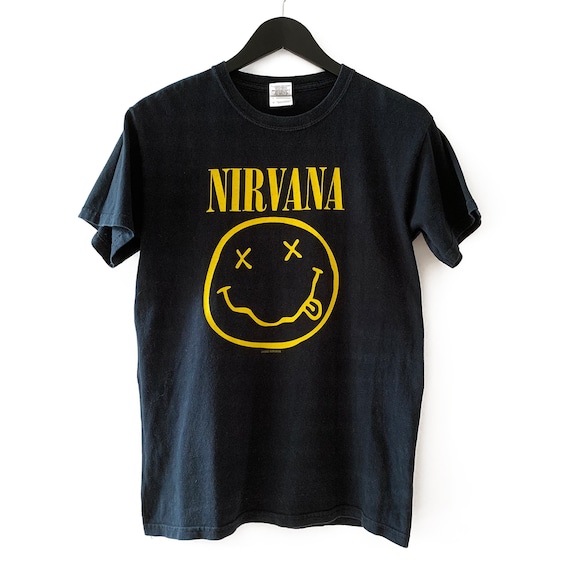 Vintage Nirvana 1992 Smiley Face Nevermind t shirt