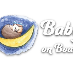 Sticker Cute Hedgehog Baby on board. For Window, Car, Glass, Laptop...