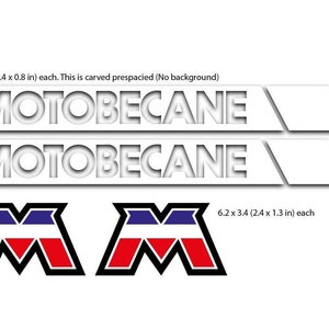 Vintage Brand Sticker Pack. Motobecane Bike
