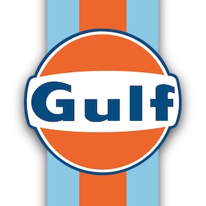 Sticker Gulf racing. For Window, car, Laptop