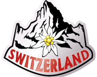 Sticker "Switzerland". Vinyl adhesive for Car, window, bumper, laptop and bumper