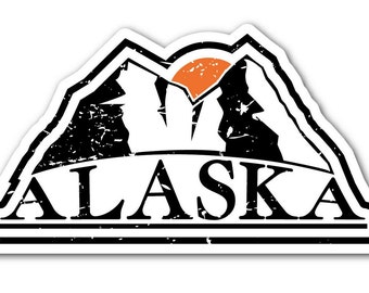 Decal vinyl Sticker "Alaska". Fro car, window, bumper, laptop.