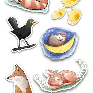 Cute animals sticker set pack