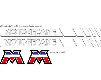 Vintage Brand Sticker Pack. Motobecane Bike