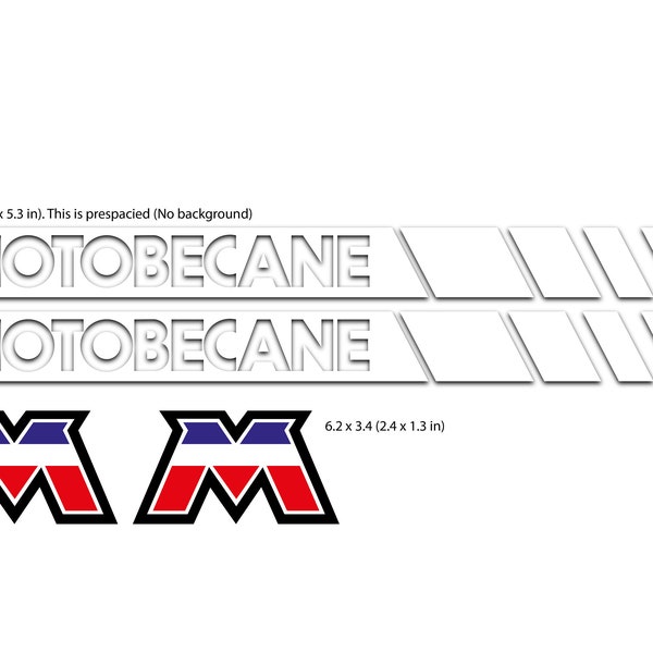 Vintage Brand Sticker Pack. Motobecane Bike