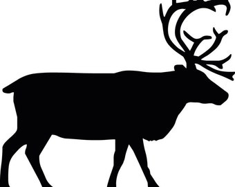Sticker "Deer forest". Car, window, bumper, laptop