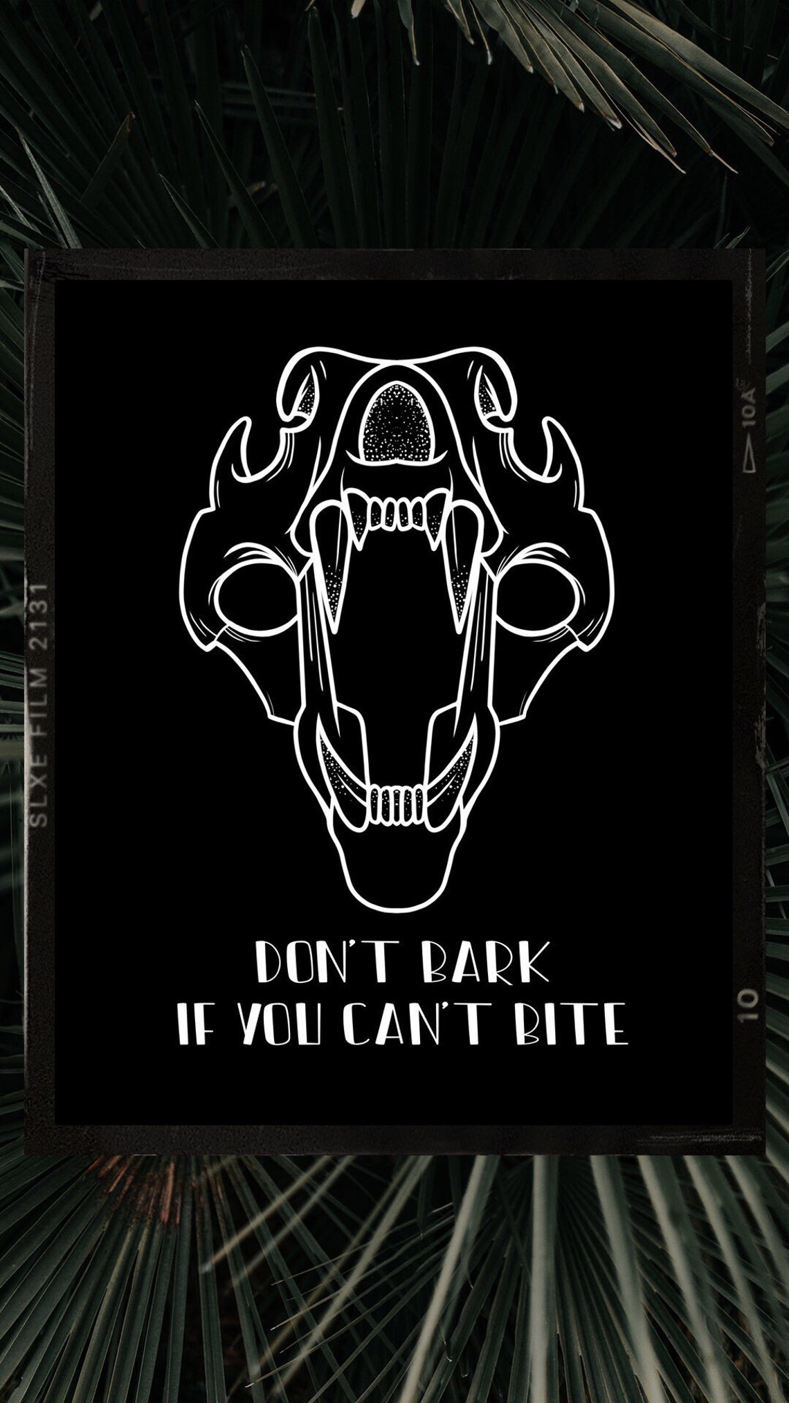 Dont bark if you cant bite print | Etsy