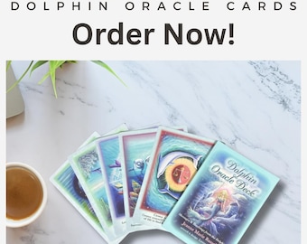 Dolphin Oracle Cards | 44-Card Deck for Spiritual Guidance, Healing, and Inspiration
