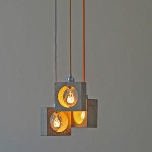 Concrete hanging lamp "nomad / air" (single, incl. bulb)