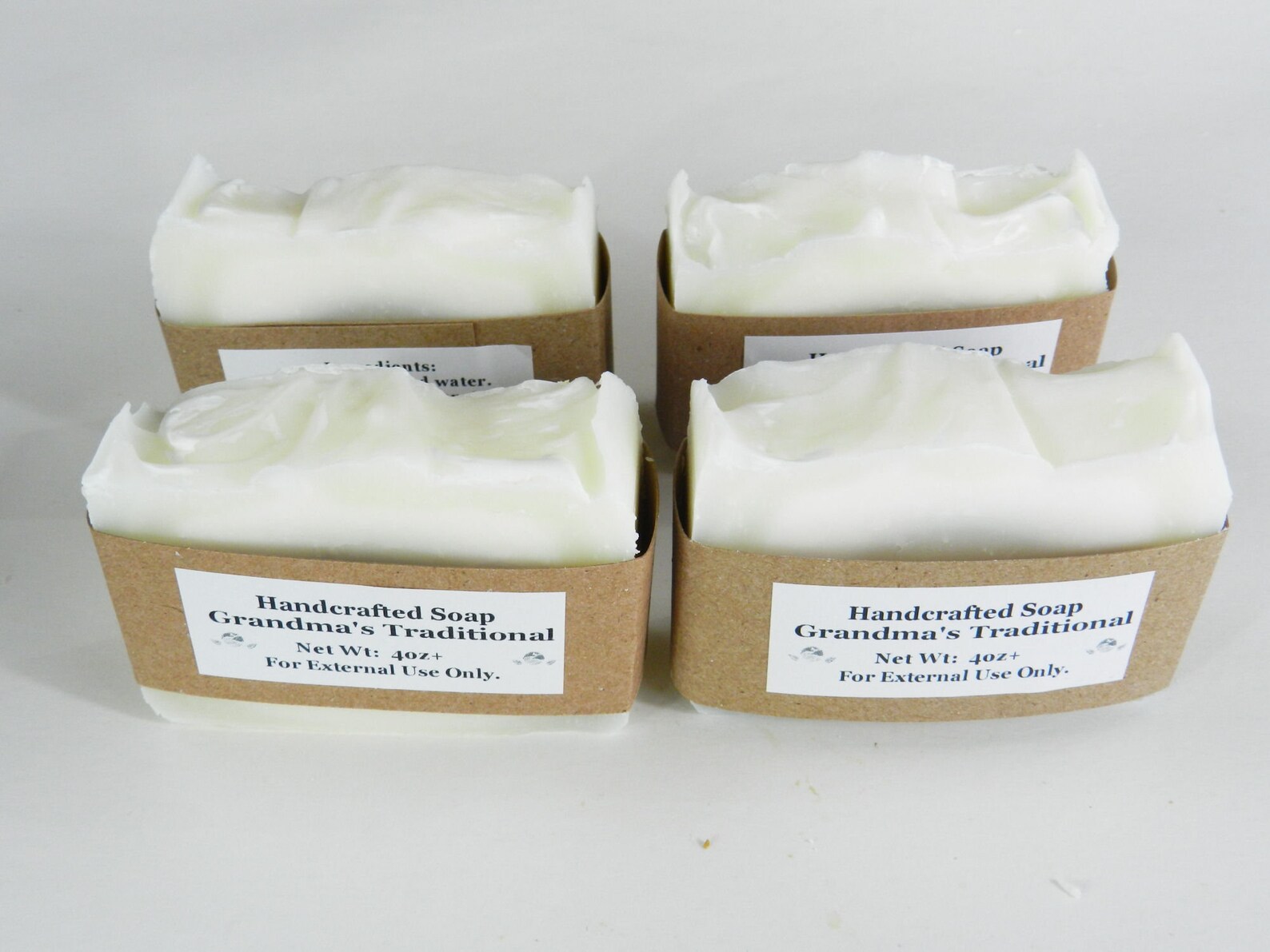 Lard and Lye Soap Traditional Bar Soap Four Bars. Just How Etsy
