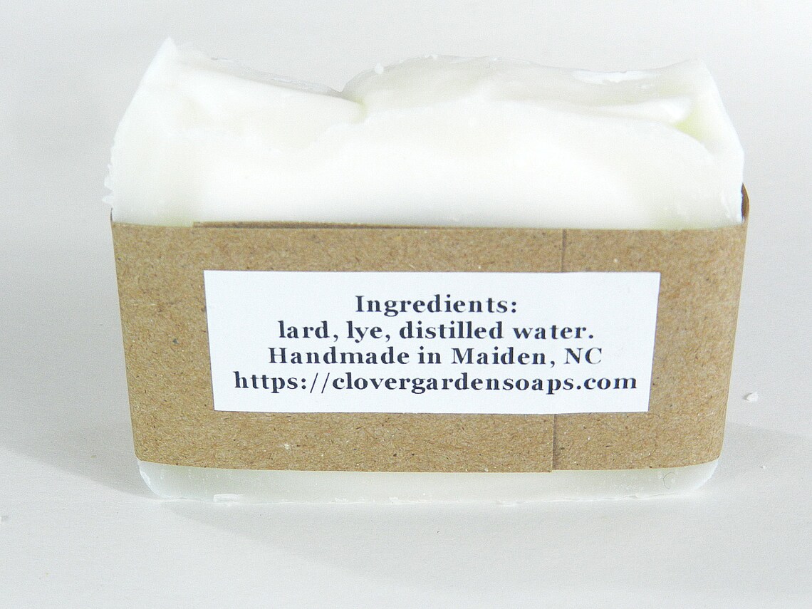 Lard and Lye Soap Traditional Bar Soap Four Bars. Just How Etsy