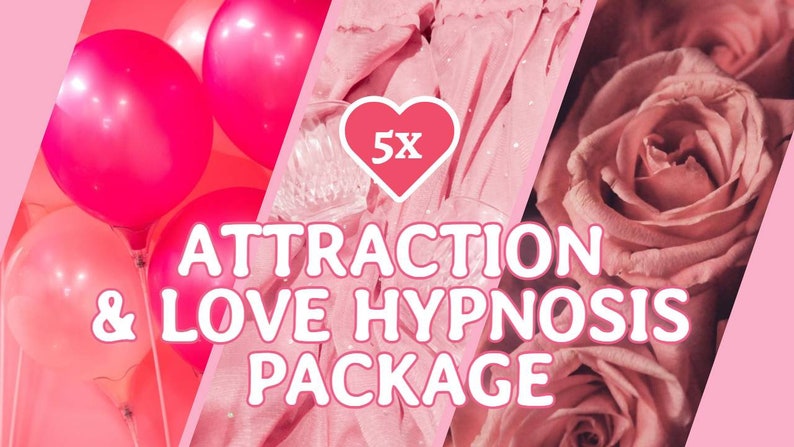 Love & Attraction Package 5x 10Hz Silent Bliss Hypnosis V1 Works best for people who are sensitive to energies Different Titles image 1