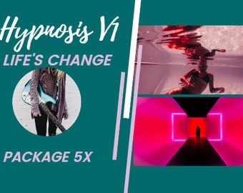 Life's Change Package 5x 10Hz Silent Bliss Hypnosis V1 - Works best for people who are sensitive to energies - Different Titles