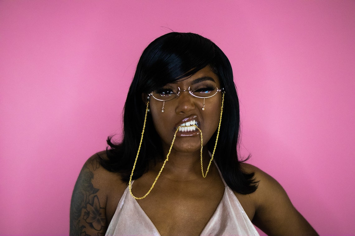 Rhinestone No Lens Glasses Etsy