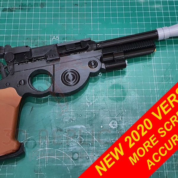 Star Wars The Mandalorian IB-94 Blaster Din Djarin Pistol Cosplay Prop Replica Gun Pedro Pascal 2020 NAUWKEURIGE VERSIE!