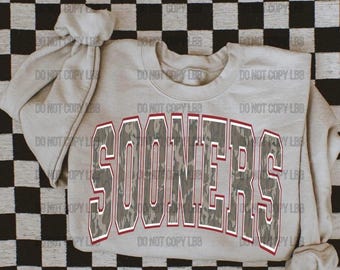 Sweat-shirt kaki Sooners