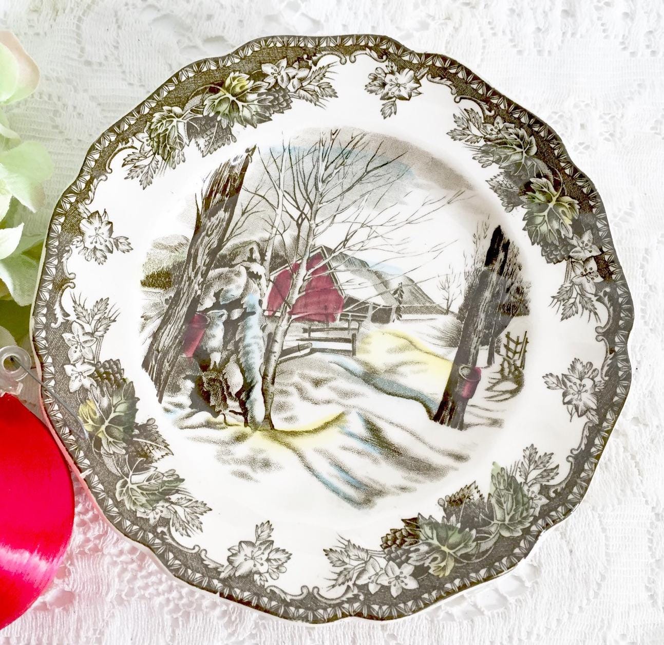 Johnson Brothers Christmas Plate - Etsy