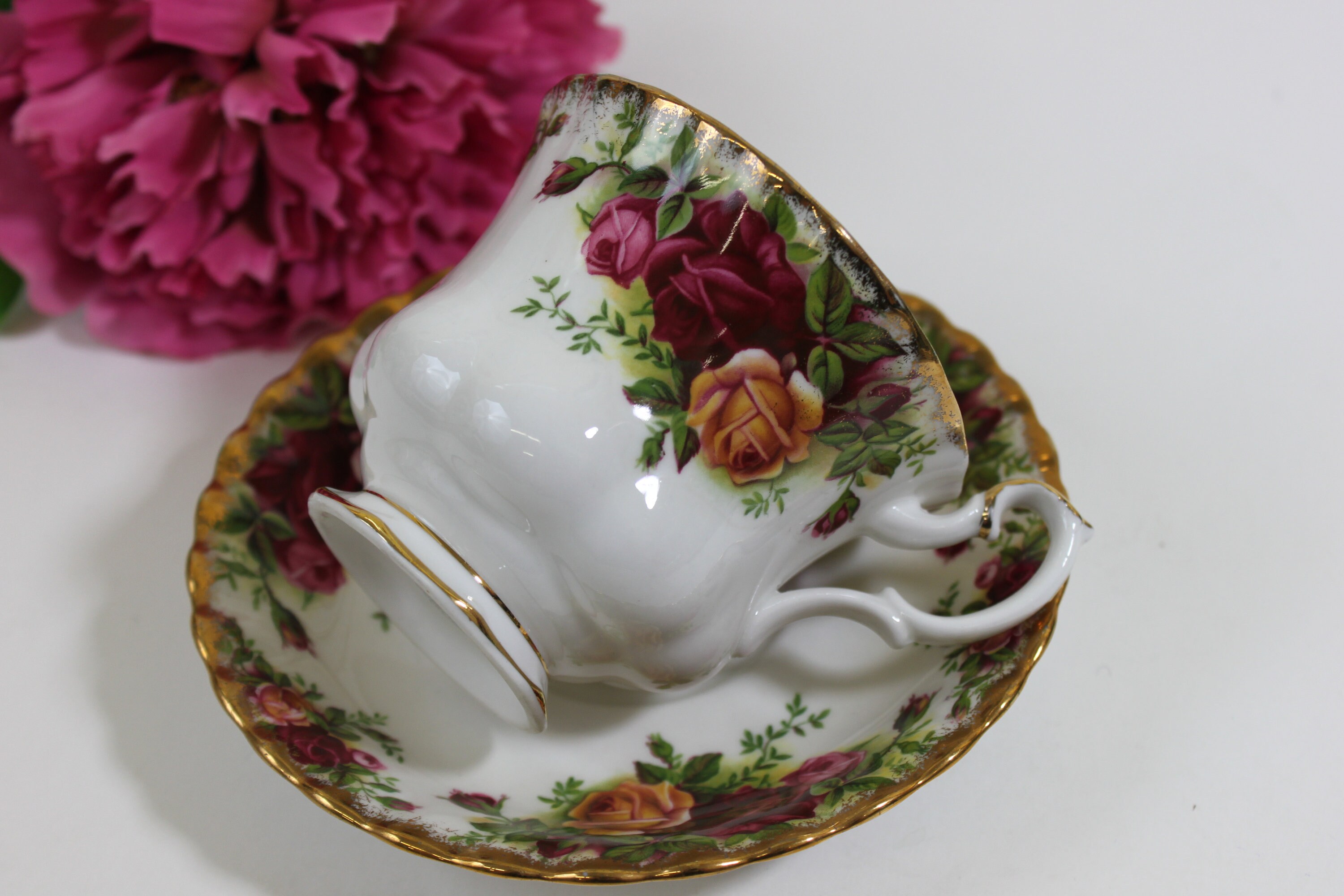 Royal Albert Old Country Roses Teacup & Saucer Original 1962 Etsy