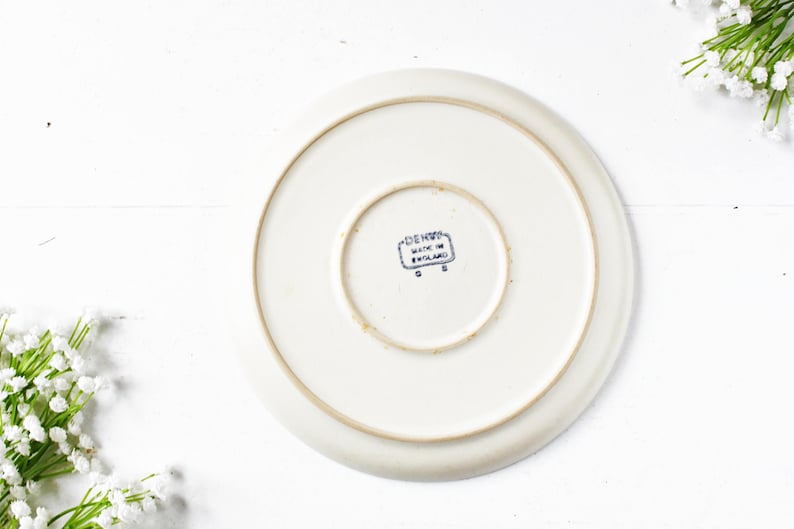 Denby Salad Plate Irish Salad Plate Shamrock Plate Denby-Langley Shamrock Salad Plate 8 14 Green Salad Plate Vintage Plate