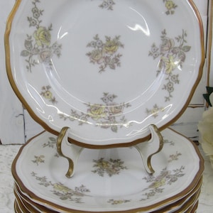 Platos de postre Johann Haviland Chippendale / Platos de pan vintage florales, juego de 8