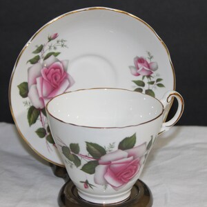 Vintage Regency Teacup | Large Pink Rose, English teacup, Petty teacup,, vintage teacup, FREE SHIPPING
