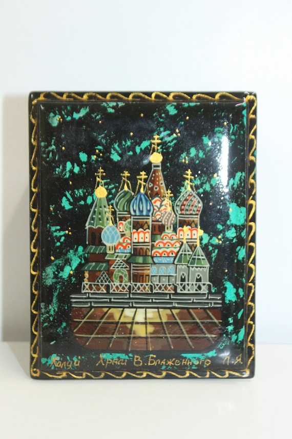 An Attractive Rectangular Trinket Box From Russia… - image 1